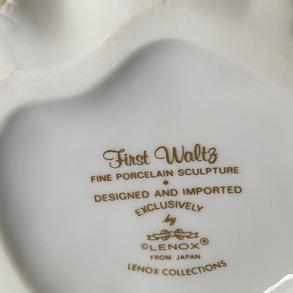 LENOX FIRST WALTZ Lady Collectable Porcelain Sculpture Figurine Vintage Retired - Picture 14 of 15